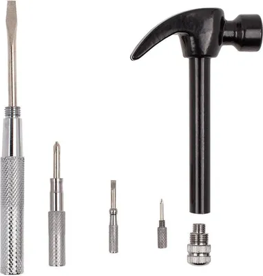 Produktbild von Hammer mit Schraubenzieher im Griff 6-in-1 Geschenkidee