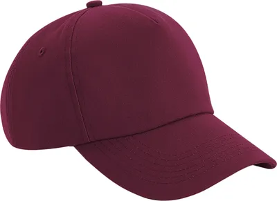 Produktbild von Beechfield Authentic 5-Panel Kappe RW7120 (Einheitsgröße) (Burgunder)
