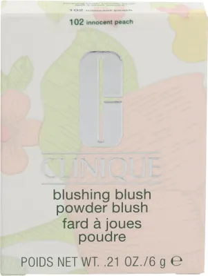Obrázok produktu pre Clinique Blushing Blush Powder, Oranžová, Innocent Peach, 1 farba/farieb, Prášok, paleta, Prírodný