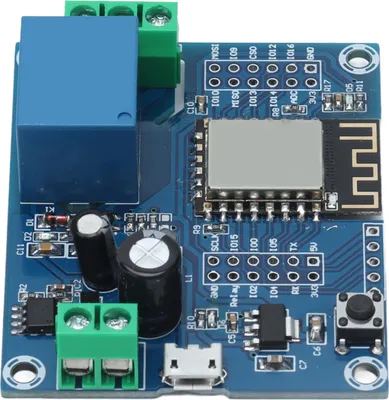 Zdjęcie produktu dla 1-kanałowy moduł przekaźnika ESP8266 Płytka rozwojowa sterowania WIFI ESP?12F ze złączami pinowymi