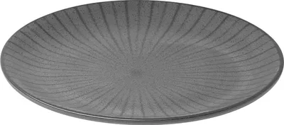 Produktbild von ESTIA | Essteller - Dessertteller - grau 21 cm - aus Porzellan - Teller - Flachteller - Kuchenteller