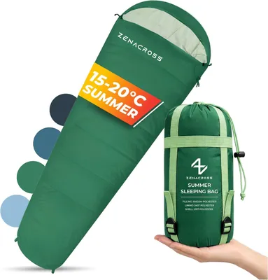 Produktbild von Sommer-Schlafsack ultraleicht 900 g, Einzelschlafsack, atmungsaktiv, für Camping