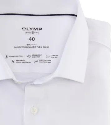 Produktbild von Olymp Level Five Hemd weiß Body Fit