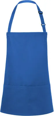Immagine prodotto di Karlowsky BLS6 | Grembiule corto Basic con fibbia e tasca - Colore: blu (circa Pantone 7687C) - Dimensioni: 75 x 60 cm