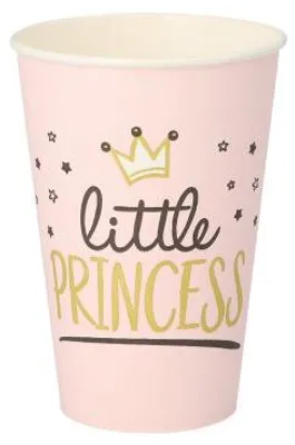 Productafbeelding van Beker, karton, 0,2 liter, diameter 7 cm, hoogte 9,7 cm, "Little Princess" design