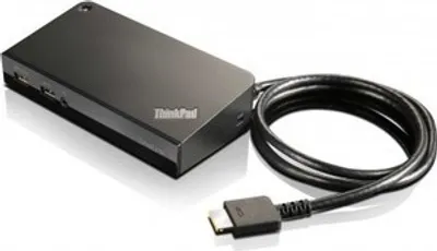 Produktbild von Lenovo 40A40090EU, Kabelgebunden, USB 3.2 Gen 1 (3.1 Gen 1) Type-A, 10,100,1000 Mbit/s, Schwarz, 3840 x 2160 Pixel, Lenovo