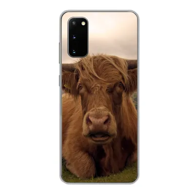 Produktbild von MuchoWow® Handyhülle Schutzhülle Hülle für Samsung Galaxy S20 Schottischer Highlander - Tiere - Berg Silikon Softcase Handy Hülle - Bild