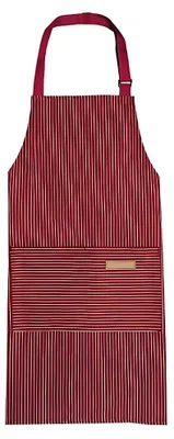 Kochschürze 75x68cm rot Polyester-Baumwolle mit Tasche