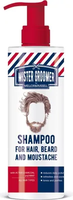 Produktbild von Mister Groomer 3-in-1 Shampoo für Haare, Bart und Schnurrbart, 200 ml