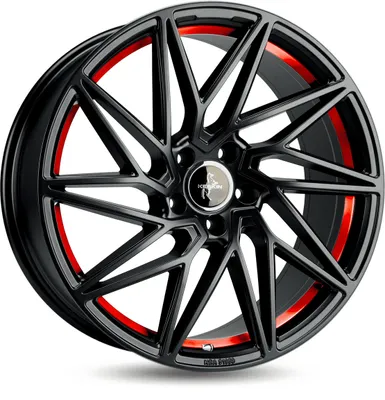Produktbild von 19 Zoll KESKIN KT20 5x120 ET35 Alufelgen MATT BLACK RED INSIDE