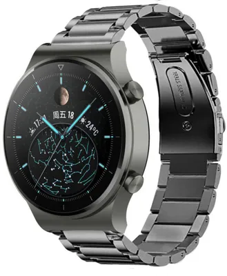 Produktbild von Strap-it Huawei Watch GT 2 Pro Titanarmband (Graphit)
