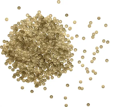 Produktbild von Oblique Unique 1400 Pailletten Konfetti gewölbt 6 mm zum Dekorieren und Basteln - gold matt