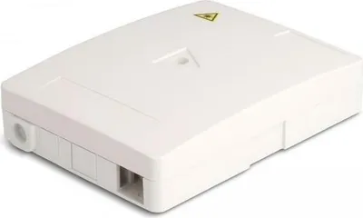 Produktbild von Delock LWL Anschlussdose zur Wandmontage für 2 x SC Simplex oder LC Duplex weiß