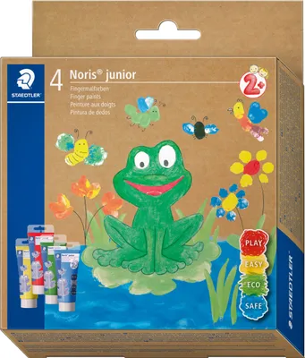 Produktbild von STAEDTLER Fingermalfarbe Noris junior 4er-Set retail