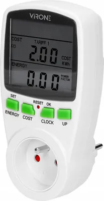 Produktbild von Doppeltarif-Wattmeter Mit Lcd-Display Und Batterie - On-Em-1