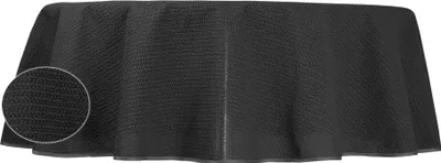 Produktbild von Gartentischdecke 140 cm rund Schwarz outdoor wasserfest Garten Tischdecke abwischbar PVC
