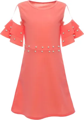 Produktbild von BEZLIT Mädchen Sommer Kleid mit Kunstperlen Lachs 104