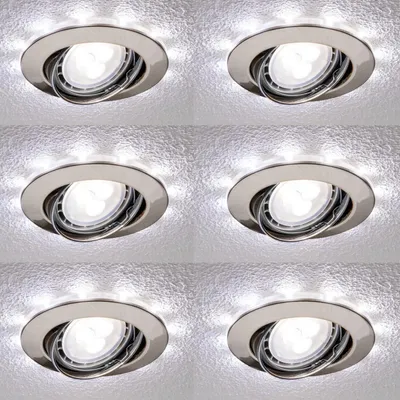 Obrázok produktu pre 938.01.2 6 kusov vstavaných LED svietidiel Paulmann Premium, 4,5W, studená biela, 6x250 lm