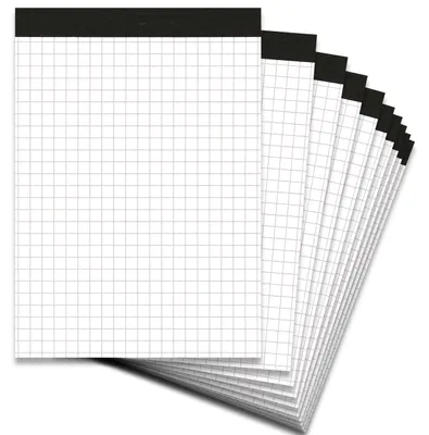 Produktbild von herlitz Notizblock ohne Deckblatt A6 kariert, 50 Blatt, 70 g/m², 10 Stück