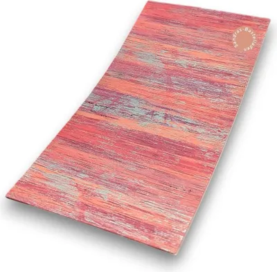 Produktbild von Sandras-Bastelladen - Multicolor Schraffur - Kerzen Verzierwachsplatte - 200 x 100 x 0,5mm Rosa mit Silber