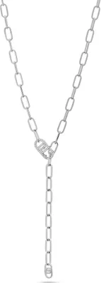 Produktbild von Lange Halskette aus Stahl mit Kristallen Mode LJ2617