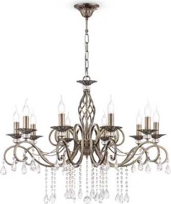 Obrázok produktu pre Luster GRACE z mosadze a zlata, 10xE14x60W, kov, rozmery: 124x85x85 cm, IP20, Maytoni