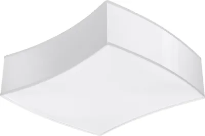 Zdjęcie produktu dla Plafon kwadratowy SQUARE biały 2xE27x40W tworzywo sztuczne wym:11,5x39x35cm IP20 Sollux Lighting