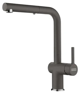 Immagine prodotto di Franke Active, a scomparsa, nero, grigio, ottone, maniglia a leva, autoportante, 3/8"