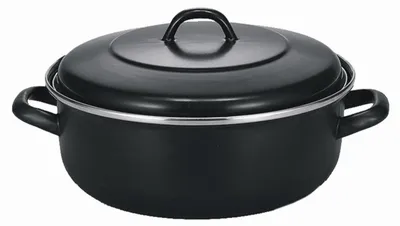 Obrázok produktu pre Kolínsky pekáč 24 cm čierny matný smaltovaný