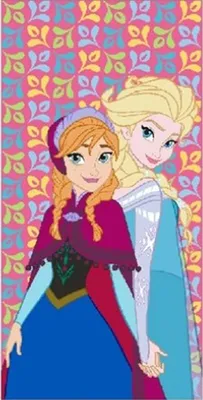 Produktbild von Frozen - Strandtuch - Anna & Elsa