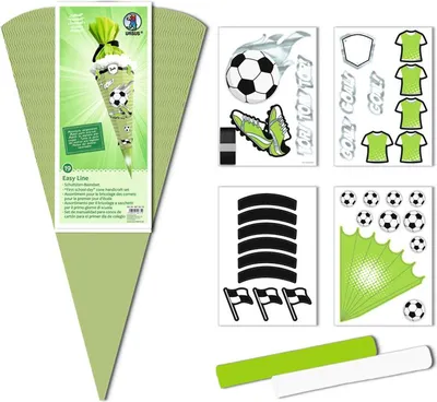 Produktbild von URSUS Schultüte Bastelset Easy Line "FUSSBALL"
