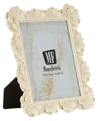 Image de Cadre floral "Shabby Chic" de Mauro Ferretti, couleur crème, 15x20 cm