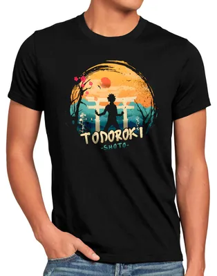 Produktbild von style3 Shoto Todoroki Herren T-Shirt superhero japan acade mia manga