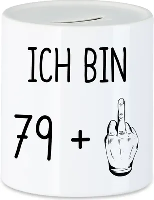 Produktbild von 80. Geburtstag Tasse  Mittelfinger Humorvolle Geschenkidee Runder Geburtstag 80 Jahre Alt Originell