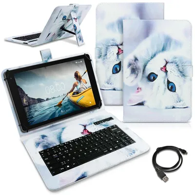 Produktbild von Tablet Hülle für Medion Lifetab E10750 Keyboard Schutz Hülle Bluetooth QWERTZFarben:Motiv 2