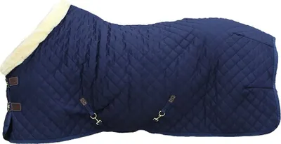 Produktbild von Kentucky Horsewear Tiny Show Rug Turnierdecke Pony mit künstlichem Kaninchenfell 160g, Größe:100, Farbe:marine