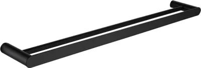 Produktbild von VDN Stainless Handtuchhalter - Handtuchhalter Badezimmer - Schwarz - Doppel - Handtuchhalter - Edelstahl - Hängend