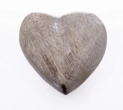 Produktbild von Dekoherzen aus Mangoholz -  natur ca. 6 cm - 12 Stück - 44548