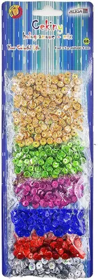 Produktbild von Aliga Holographische Pailletten 6mm Mix Farben