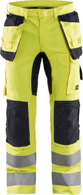 Produktbild von Blakläder Multinorm Bundhose Inhärent mit Stretch 1587 1512 gelb/marineblau, Farbe:gelb/marineblau, Größe:D100 (D25)