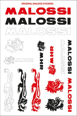 Produktbild von Malossi Miniaufkleber farbigen Größe 11,5x16,8 cm