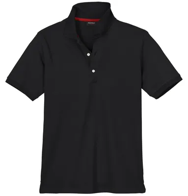 Produktbild von Redfield Basic Stretch-Poloshirt Übergröße schwarz
