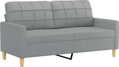 Produktbild von vidaXL 2-Sitzer-Sofa Hellgrau 140 cm Stoff