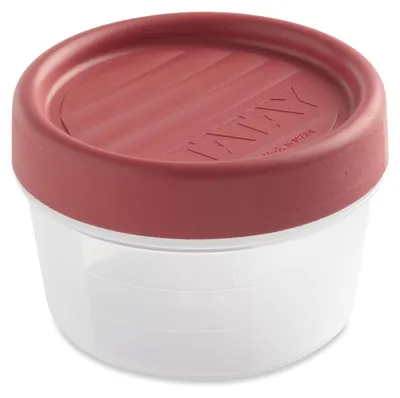 Produktbild von Vakuumversiegelter Behälter – Fassungsvermögen 0,2 Liter – 8,5 x 8,5 x 6 cm – BPA-freier Kunststoff – Mit Schraubverschluss