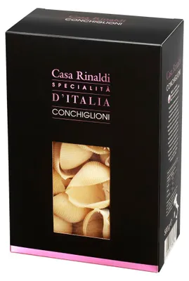 Produktbild von Casa Rinaldi Pasta Conchiglioni Muschelform in einer Box mit 500g