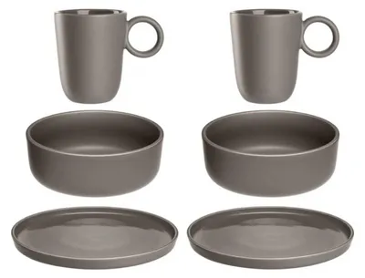 Produktbild von Leonardo Geschirr-Set Roma Taupe (6-teilig)