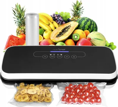 Produktbild von NutriChef Vakuumiergerät für Lebensmittel, Sous Vide – Vacuum Sealer – Folienschweißgerät Set inkl. Versiegelungsgerät Weinverschluss