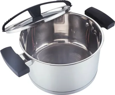 Productafbeelding van Michelino braadpan, ø24 cm, met deksel, gemaakt van hoogwaardig roestvrij staal