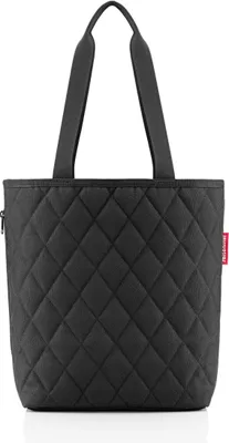 Immagine prodotto di reisenthel classic shopper M, Tragetasche, Einkaufstasche, Schultertasche, Handtasche, Rhombus Black, 8 L, DH7059