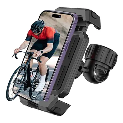 Obrázek produktu pro Držák mobilního telefonu na kolo, držák mobilního telefonu na motorku, univerzální držák na kolo kompatibilní s iPhone, Samsung a 4,7-6,8'' smartphony s pouzdrem